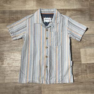 Sovereign Code Little Boys Size 5 Short Sleeve Striped Button Up Shirt